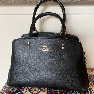 Genuine Coach Crossgrain Leather Mini carryall-black.Used twice-too small for me